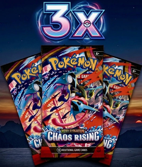 3 Chaos Rising Booster Packs
